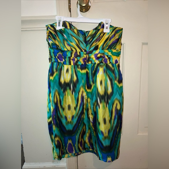 Shoshanna Silk Strapless Mini Dress - size 0 - Picture 2 of 3